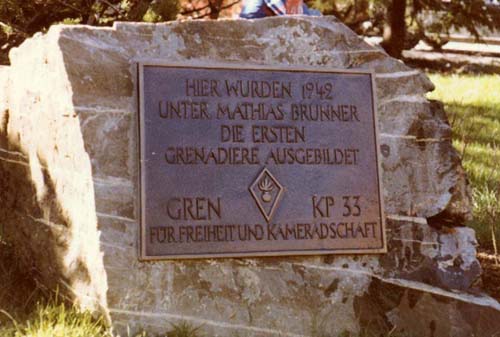 Der Gedenkstein auf der Schwägalp